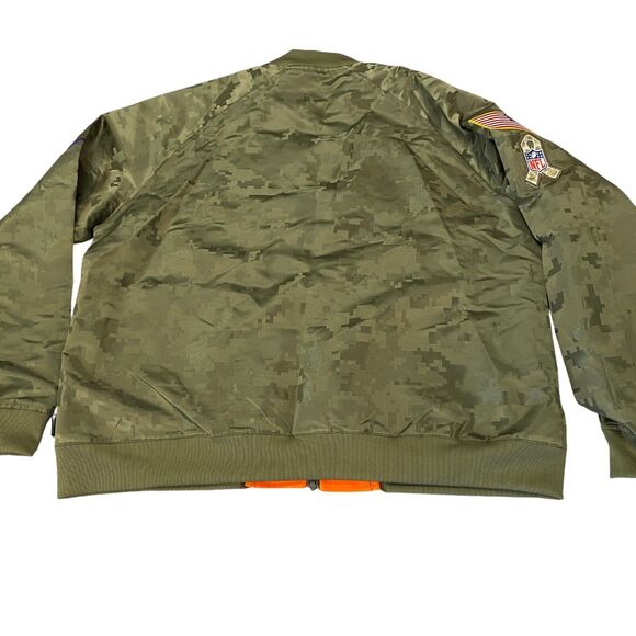 Minnesota Vikings Light Jacket BOYS XL Green Camo Nike NFL Football Sports - Picture 8 of 16